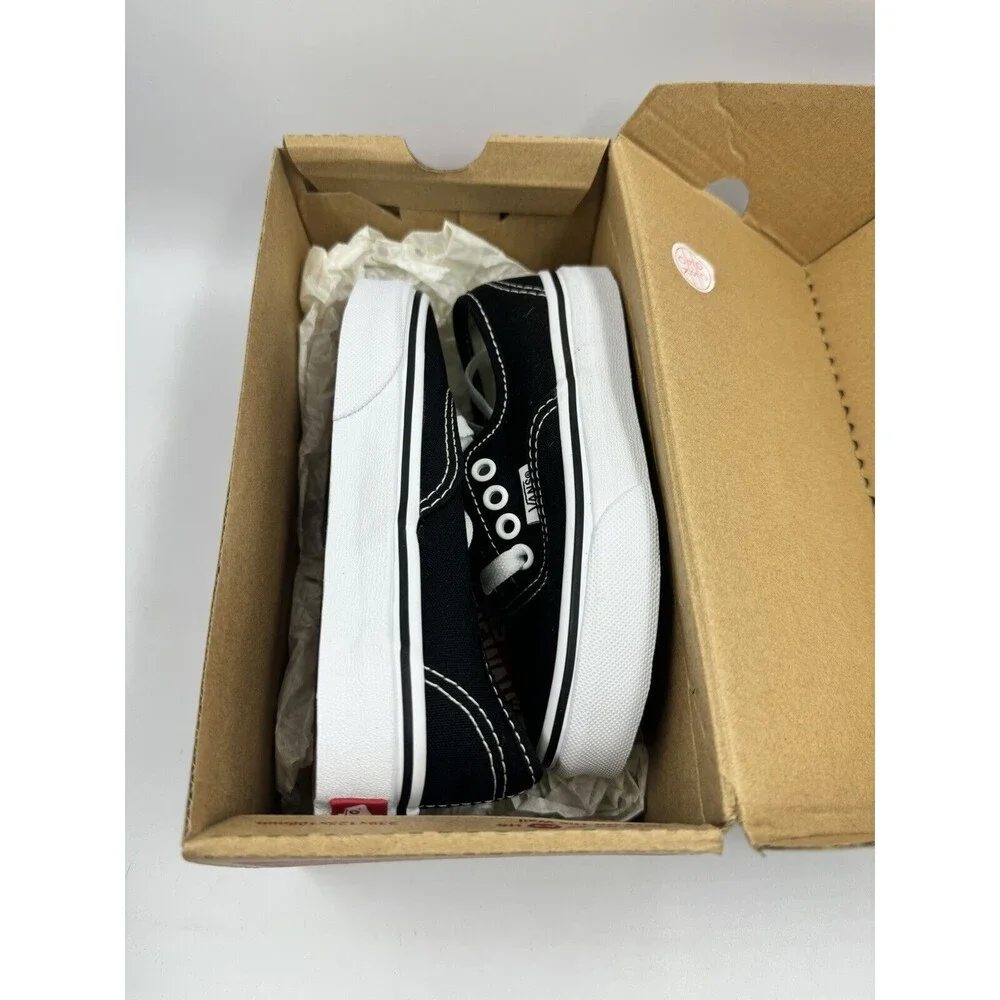 Children Unisex Sneakers Shoes Vans Kids Authentic Size 11 Black/White New